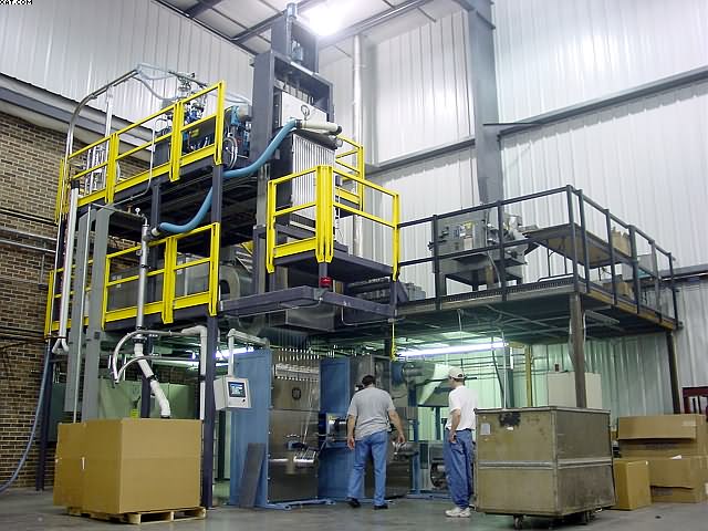 IFT BCF Fiber Extrusion Line, tri-color or Bico, 2002 year.