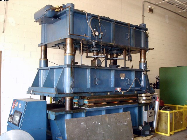 STRUTHERS & WELLS Heated Platen Press, 250 ton,